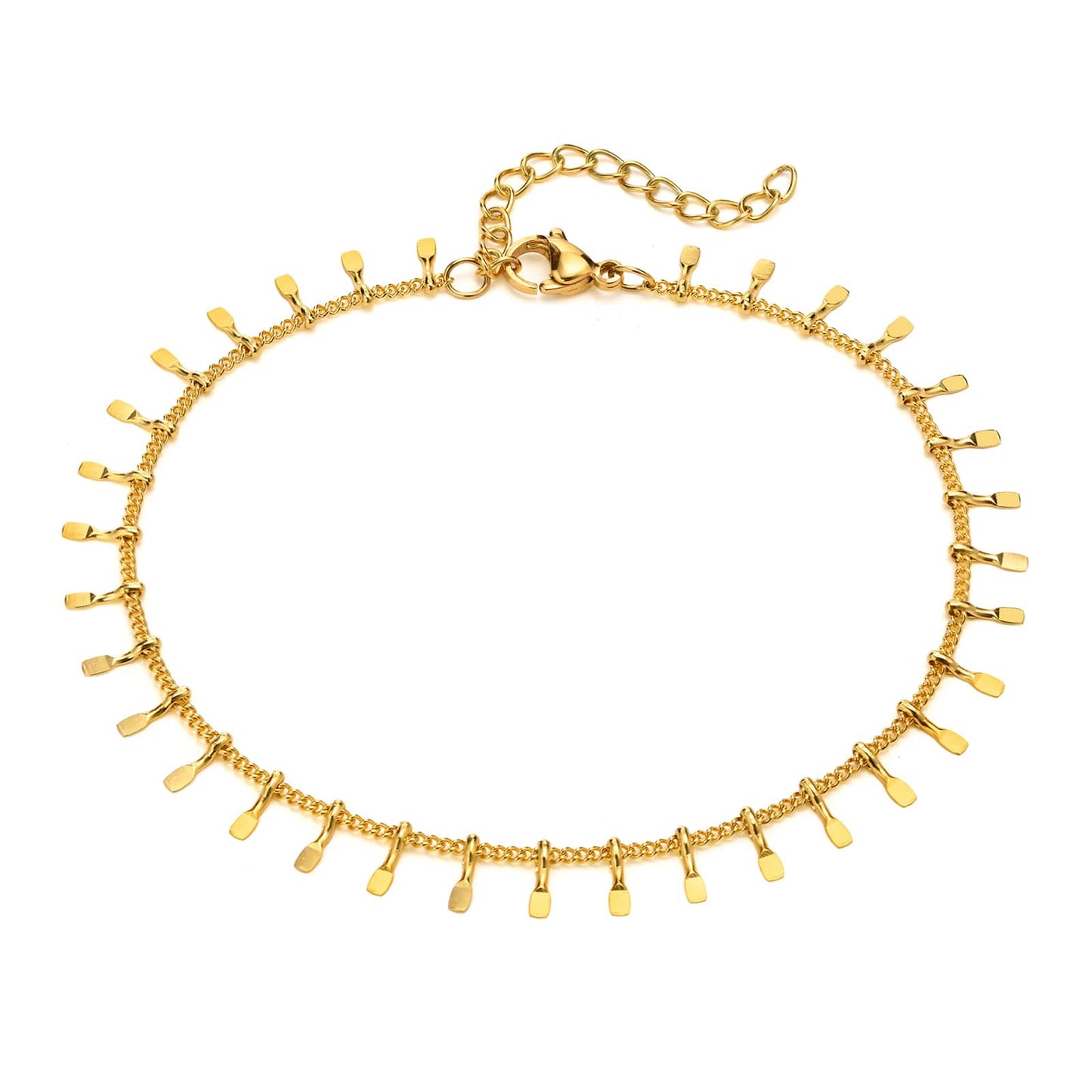 Lina Gold Fringe Anklet