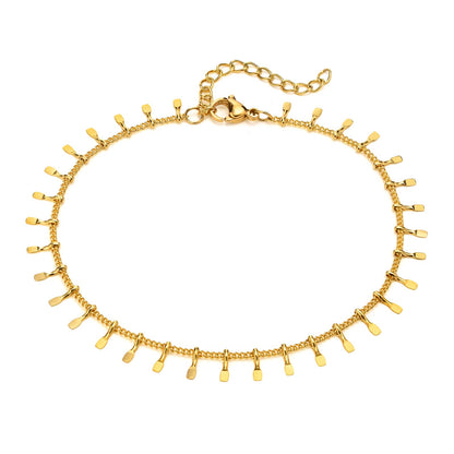 Lina Gold Fringe Anklet