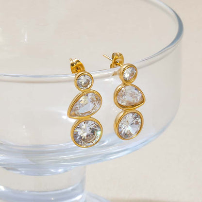 Lumière Crystal Drop Earrings