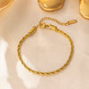 Twist Rope 18K Gold-Plated Set – Classic Texture