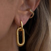 Pavé Orbit 18K Gold-Plated Earrings – Stellar Spark