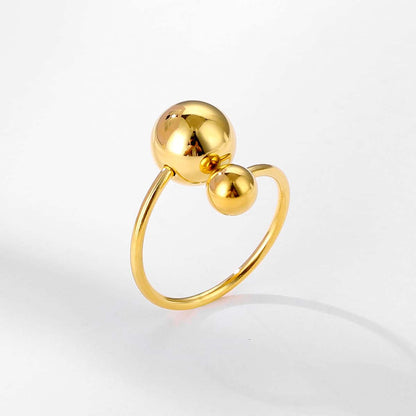 Duo Sphere Gold Ring