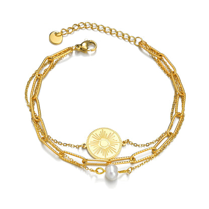 Celeste Coin Layer Bracelet