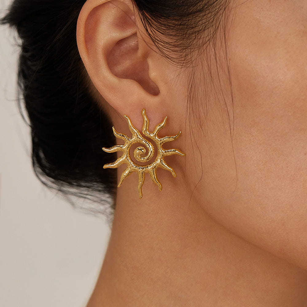 Helia 18K Gold-Plated Earrings – Eternal Shine