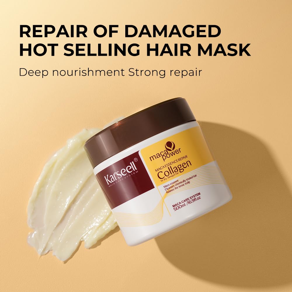 Karseell Collagen & Argan Oil Hair Treatment Mask Set - Intense Repair & Restoration