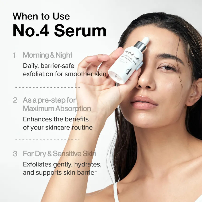 Numbuzin No.4 Ceramide + AHA Glazed Skin Prep Serum