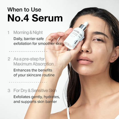Numbuzin No.4 Ceramide + AHA Glazed Skin Prep Serum