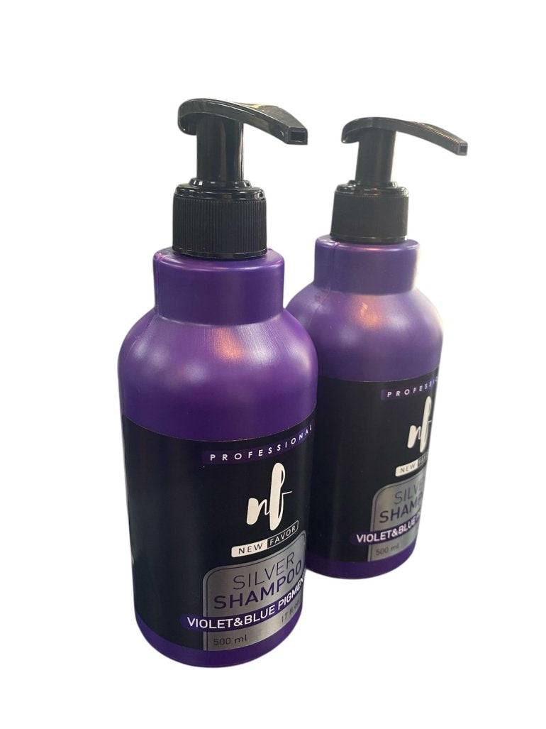 Newfavor Silver Shampoo - Toning & Brightening for Blonde & Gray Hair 500ml