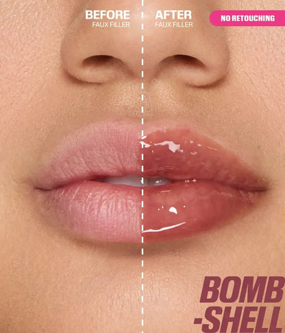 Huda Beauty FAUX FILLER Extra Shine Lip Gloss