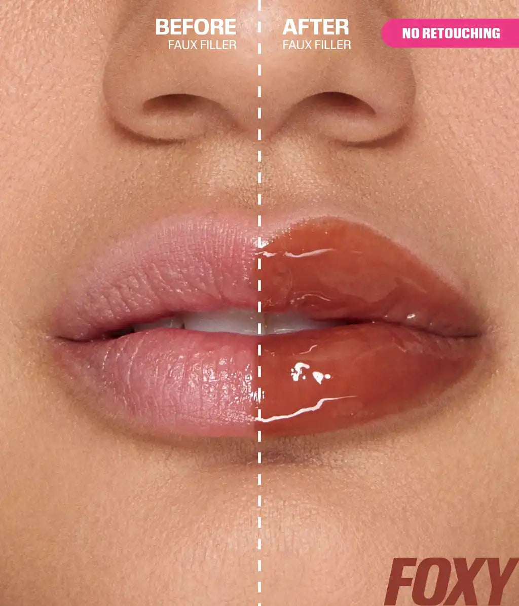 Huda Beauty FAUX FILLER Extra Shine Lip Gloss