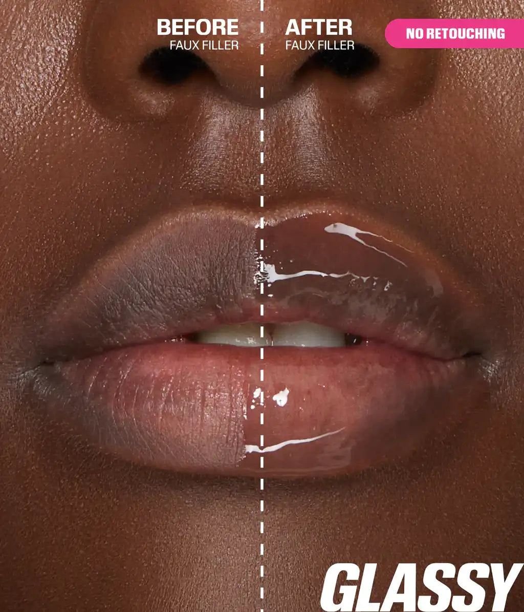 Huda Beauty FAUX FILLER Extra Shine Lip Gloss