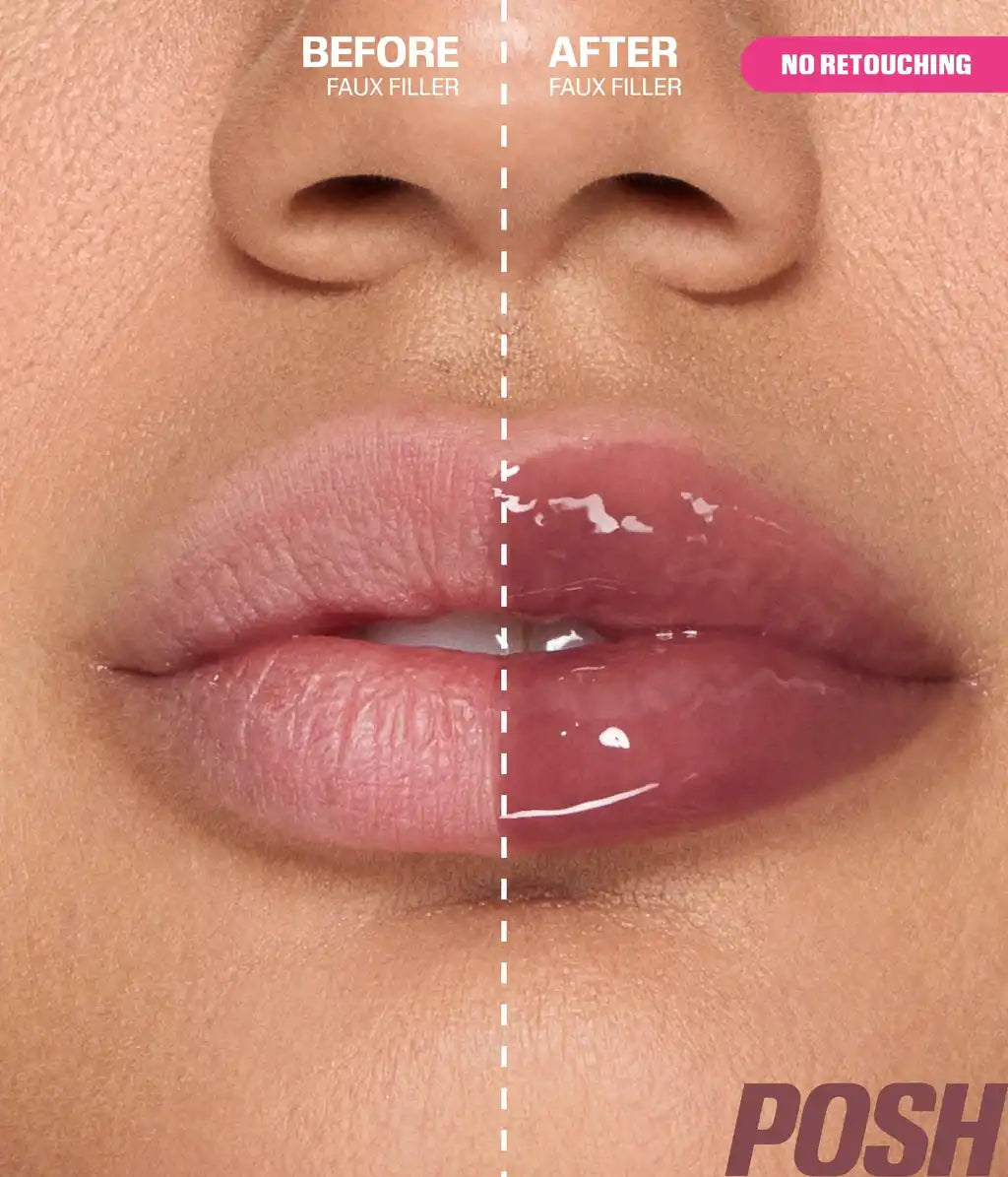 Huda Beauty FAUX FILLER Extra Shine Lip Gloss