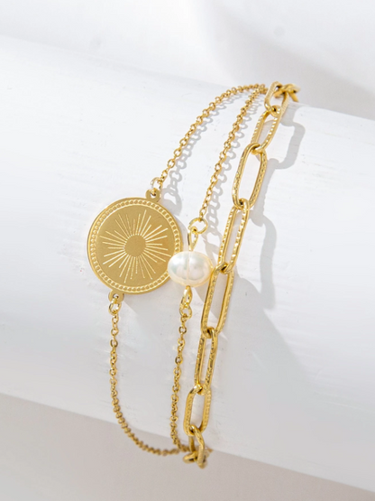 Celeste Coin Layer Bracelet