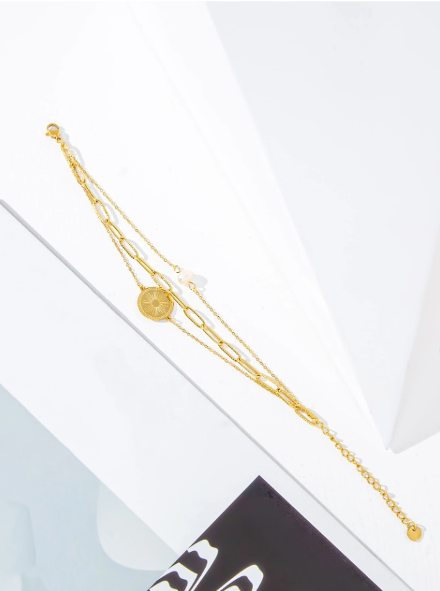 Celeste Coin Layer Bracelet