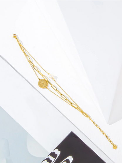 Celeste Coin Layer Bracelet