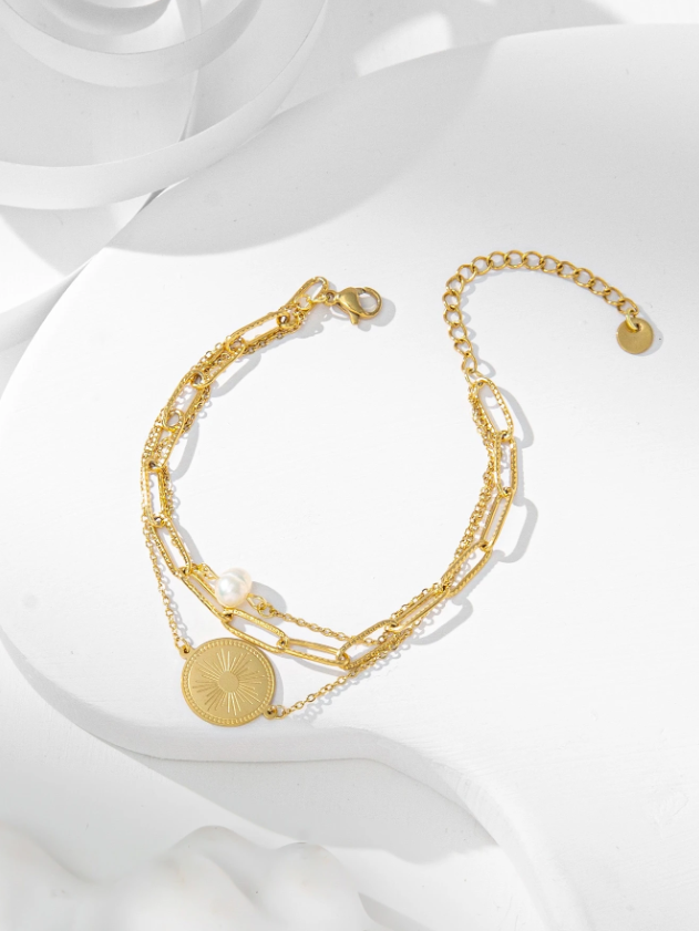 Celeste Coin Layer Bracelet