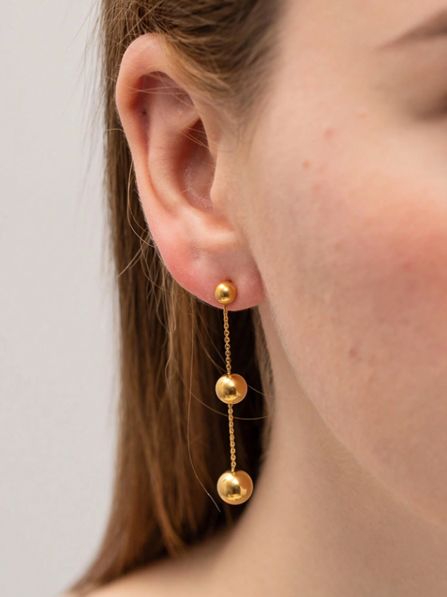 Liquid Gold Drop Earrings
