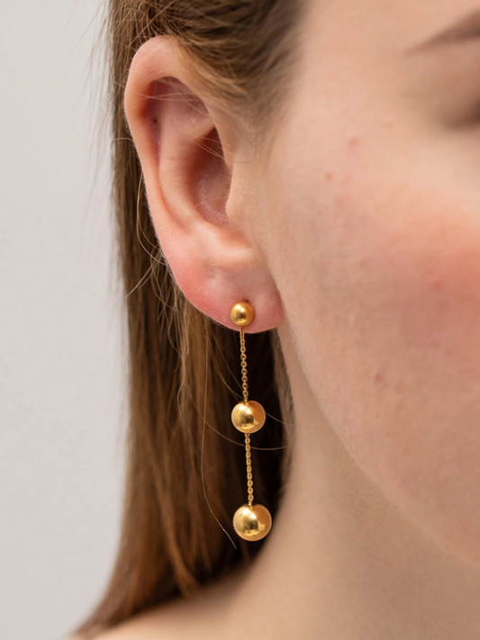 Liquid Gold Drop Earrings