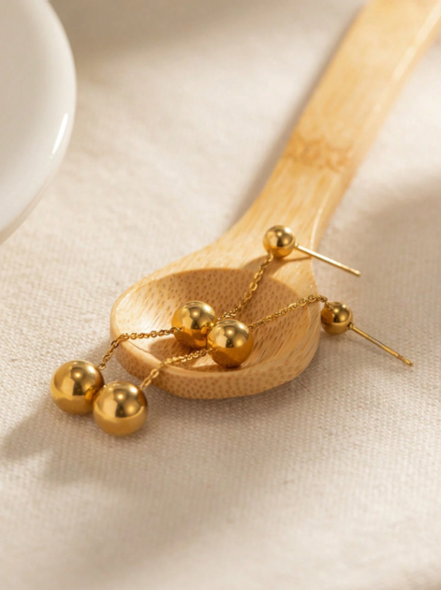 Liquid Gold Drop Earrings