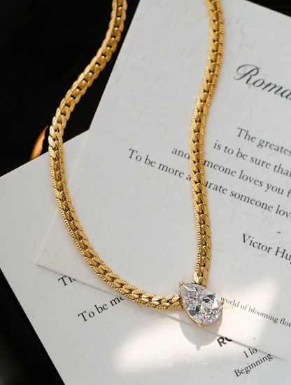 Aurora Teardrop Necklace