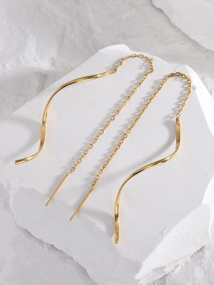 Golden Wave Earrings