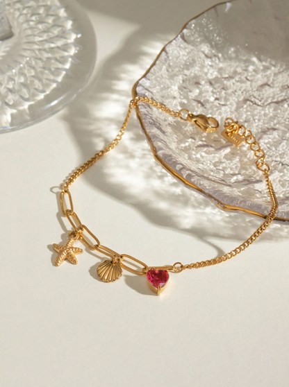 Ocean Charm Shell Bracelet