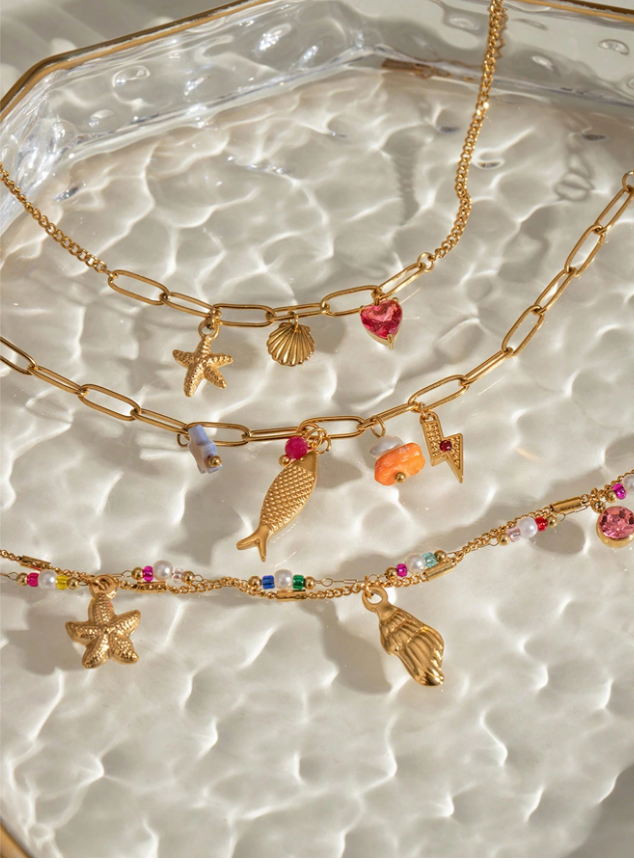 Ocean Charm Shell Bracelet
