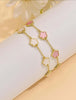 Blossom Charm 18K Gold-Plated Bracelet – Petal Elegance