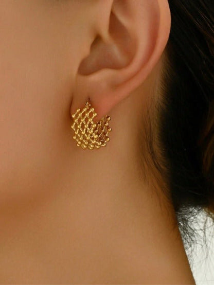 Luna Grid Earrings