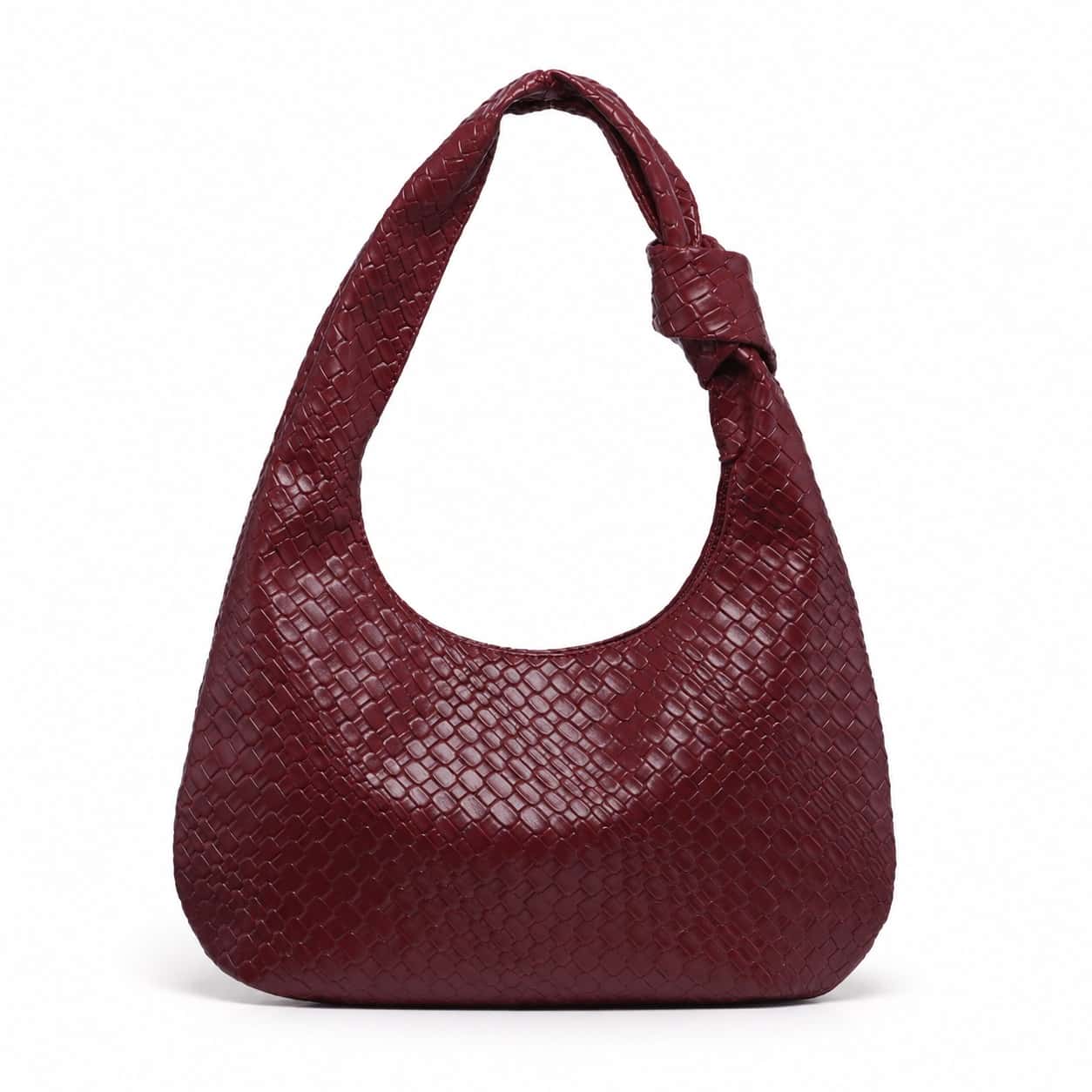 Woven Luxe Hobo Shoulder Bag