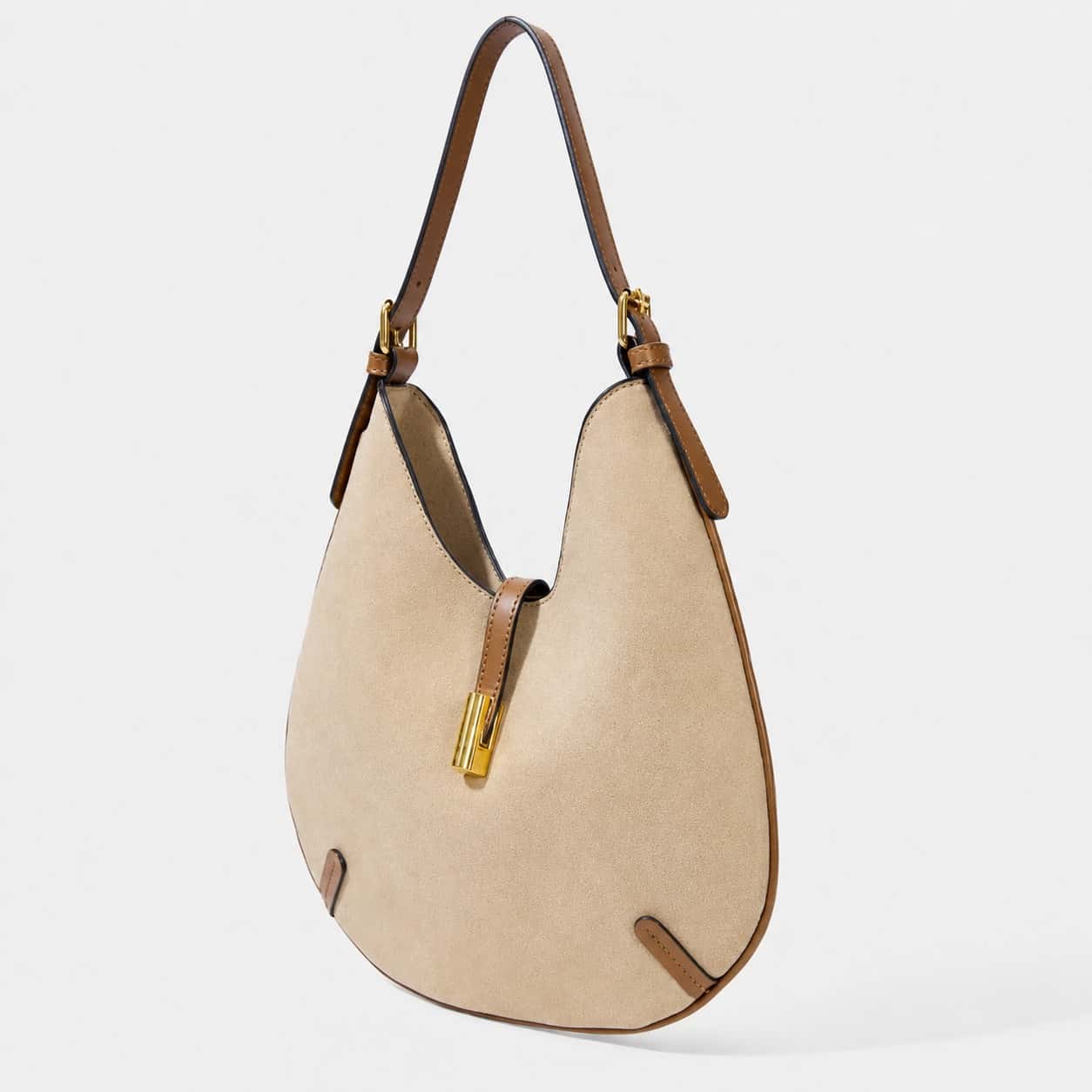 Luna Suede Shoulder Bag