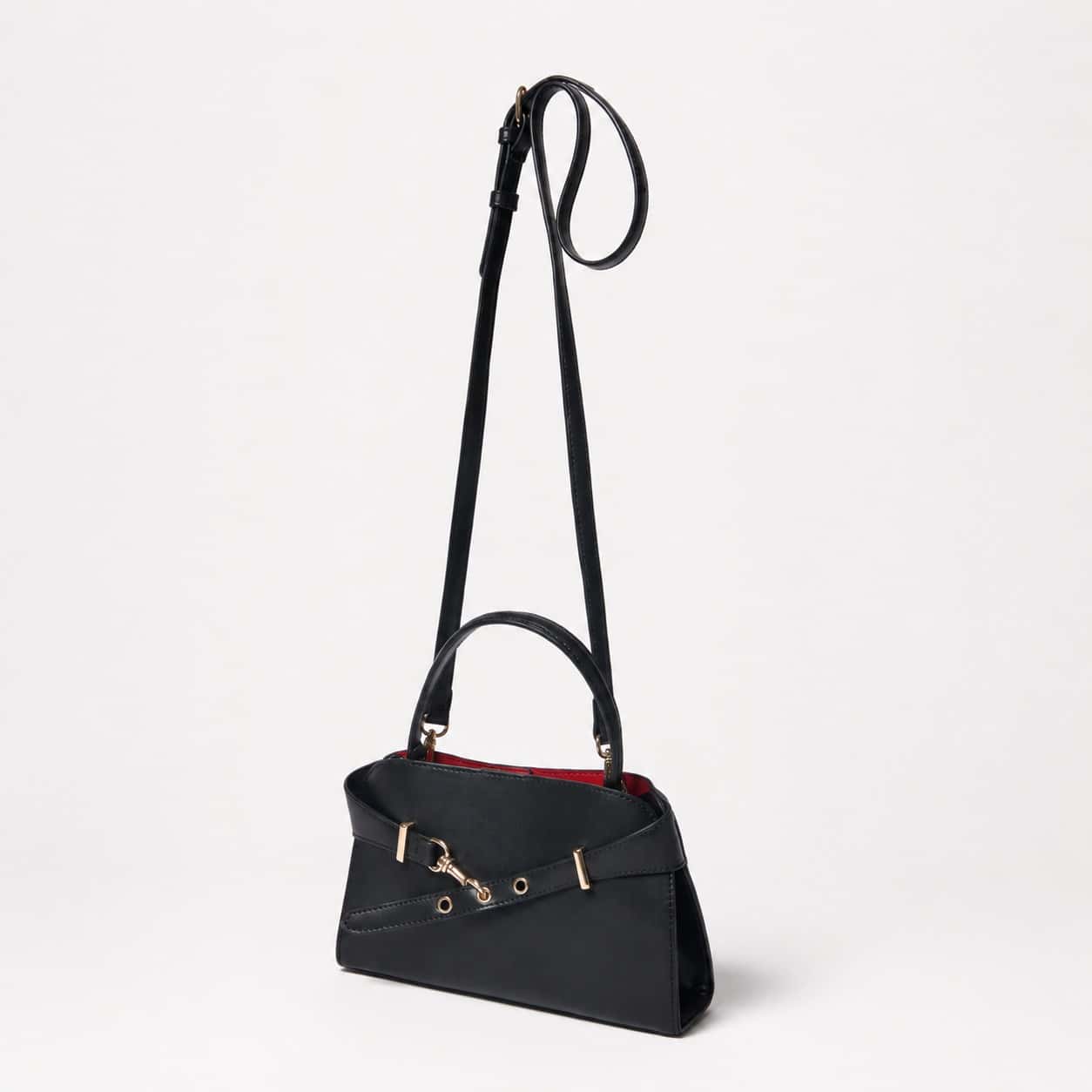 Sleek Buckle Shoulder Bag