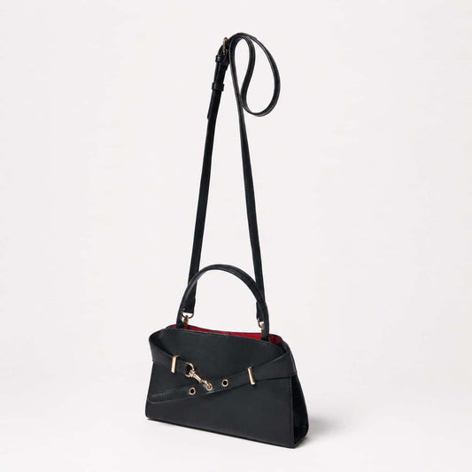 Sleek Buckle Shoulder Bag