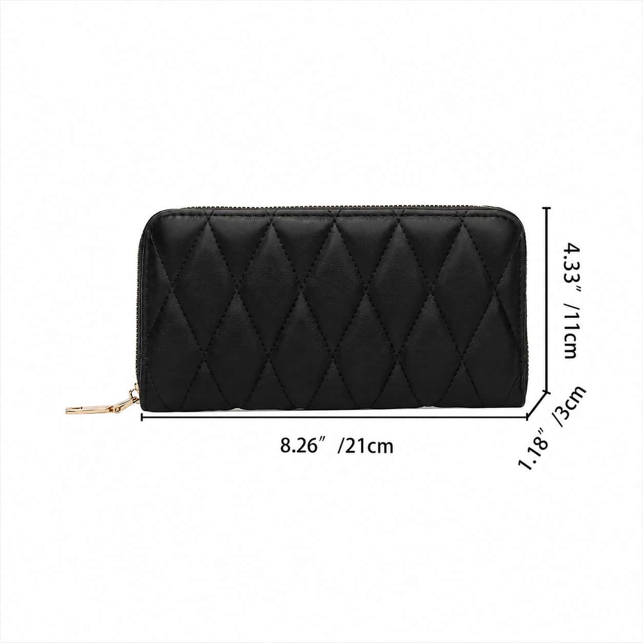 Quilted Zip Around Wallet