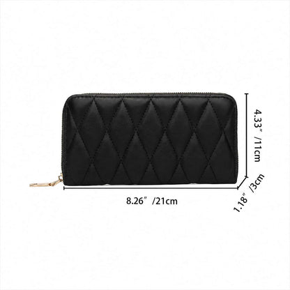 Quilted Zip Around Wallet