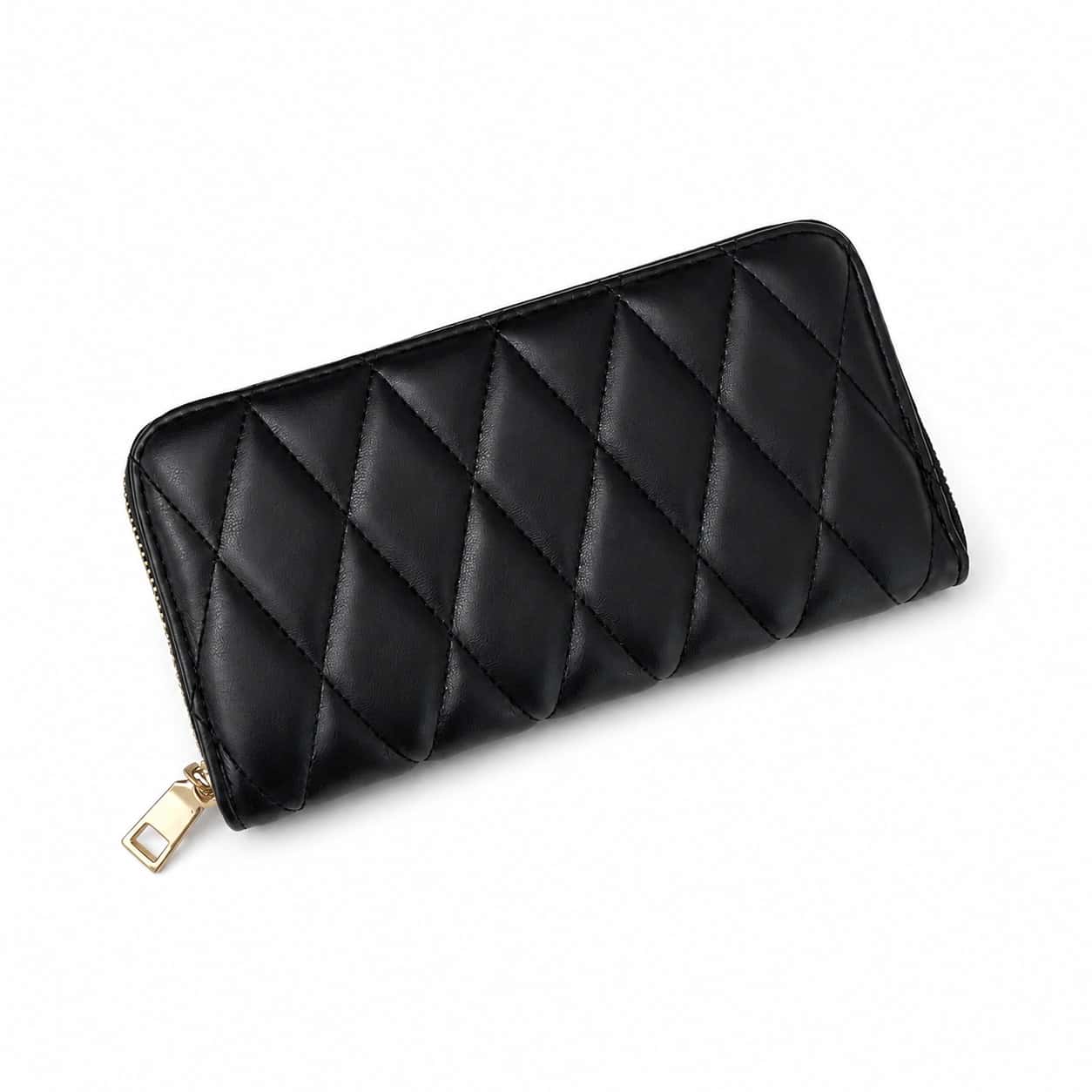 Quilted Zip Around Wallet