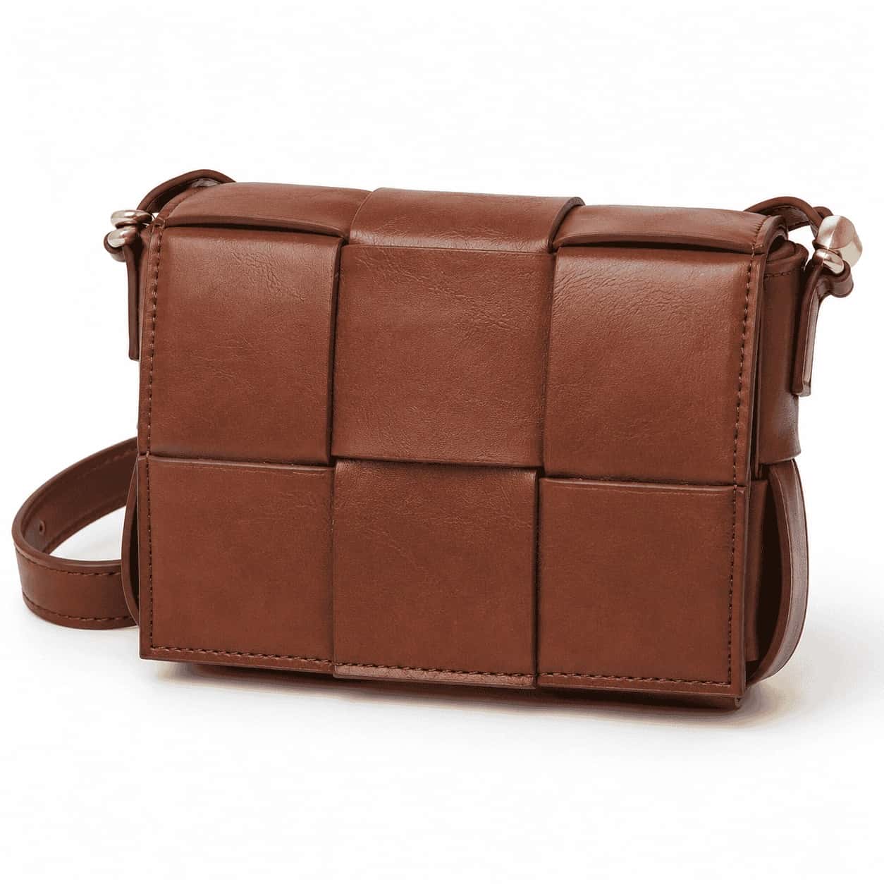 Woven Square Crossbody Bag