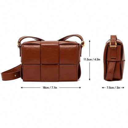 Woven Square Crossbody Bag