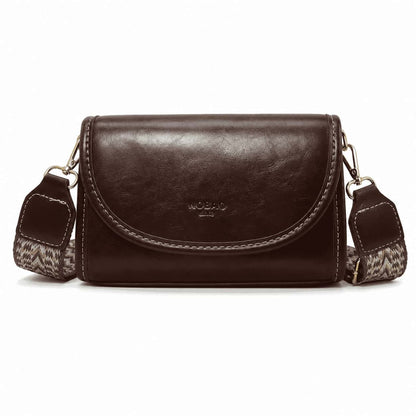 Retro Wide Strap Shoulder Bag