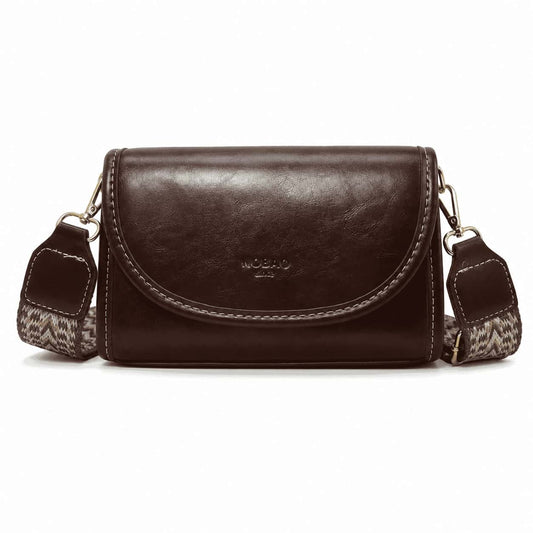 Retro Wide Strap Shoulder Bag