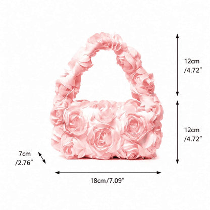 Blush Rosé 3D Flower Mini Bag