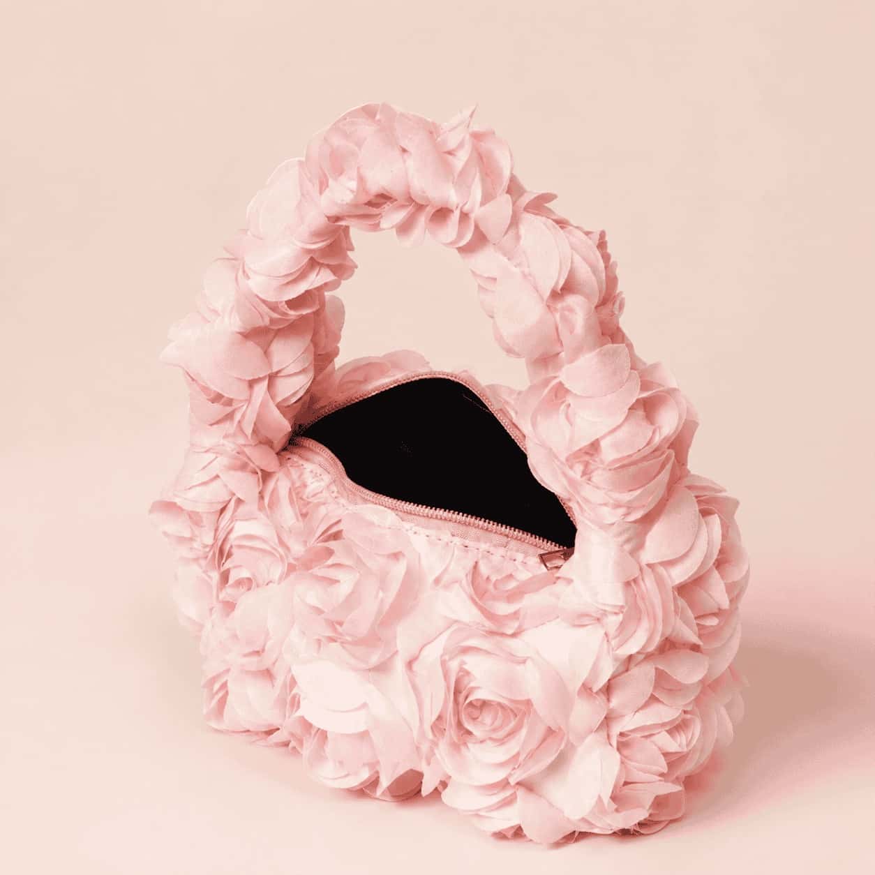 Blush Rosé 3D Flower Mini Bag