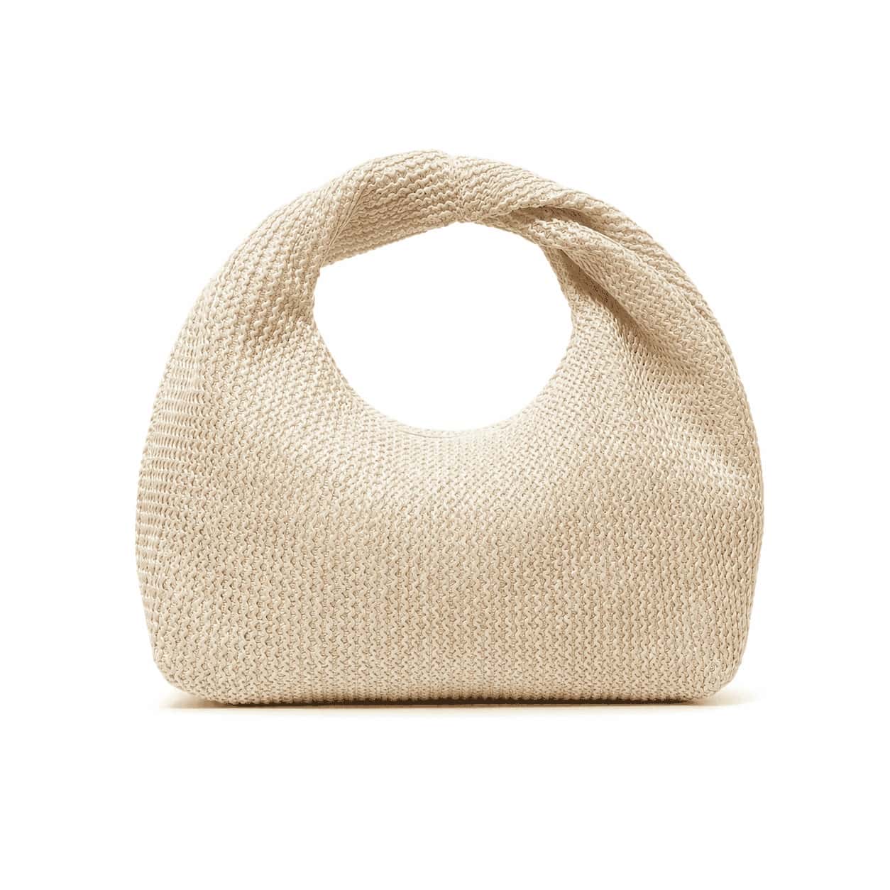 Ivory Knot Crochet Handbag