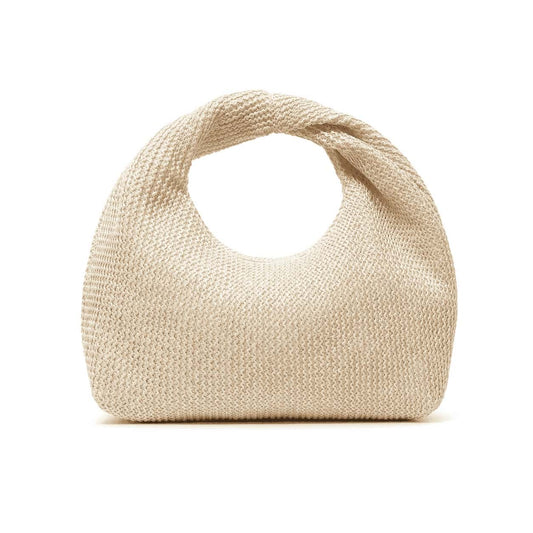 Ivory Knot Crochet Handbag