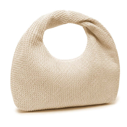 Ivory Knot Crochet Handbag