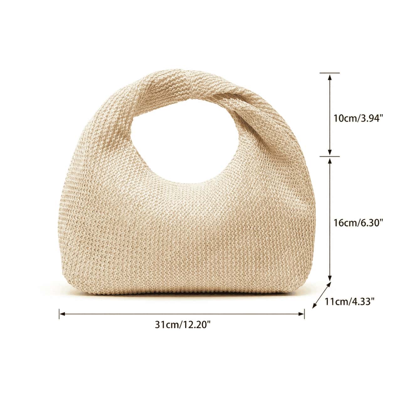 Ivory Knot Crochet Handbag