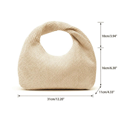 Ivory Knot Crochet Handbag