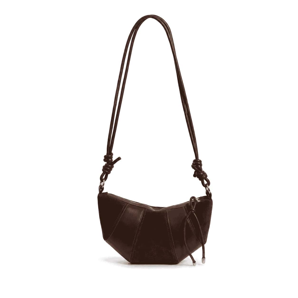 Mocha Croissant Shoulder Bag