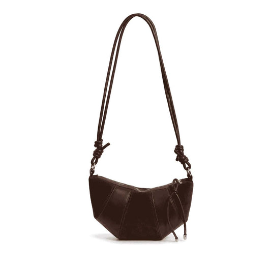 Mocha Croissant Shoulder Bag