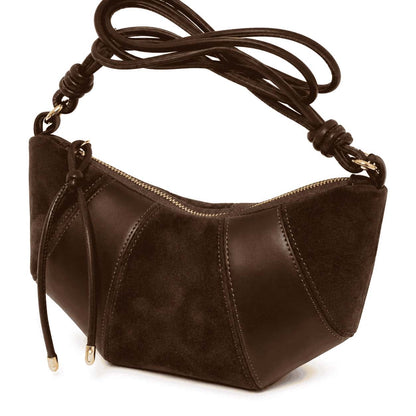 Mocha Croissant Shoulder Bag